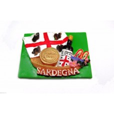 Calamita Magnete Souvenir Sardegna dei Mori . Souvenir fridge magnets Italy