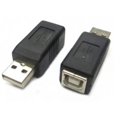 Adattatore USB 2.0 AM/BF COLORE NERO ADAPTER BLACK COLOR