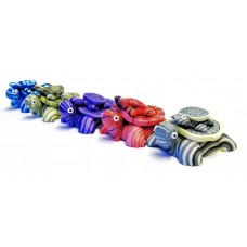 Tartaruga Portafortuna Magnetica in Fimo NewLine; Lucky Fridge Magnets Turtl 