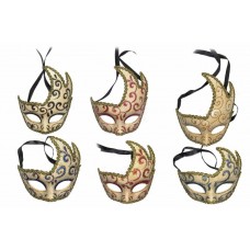 Souvenir Italia Venezia Maschera Carnevale Classica decorata serie 1980. Disponibile in varie colorazioni