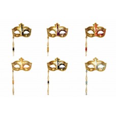 Maschera Carnevale decorata serie 1981. Disponibile in varie colorazioni