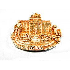 Calamita Magnete Resina"ROMA F.DI TREVI STATUA OCEANO"Fridge Magnet Souvenir
