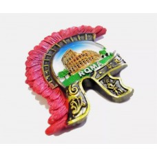 CALAMITA MAGNETE RESINA ROMA COLOSSEO ELMO ROSSO CENTURIONE;FRIDGE MAGNET FROM ITALY