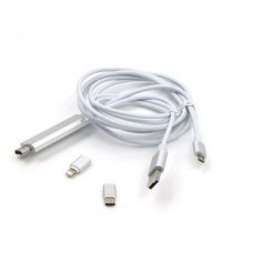 Cavo VIDEO HDMI COMPATIBILE Universal HDMI Cable Adapter HDTV AV Video to TV for SAMSUNG Galaxy S5 S6 S7 Edge S8 Plus Type C Android For iPhone 6 7 iPad