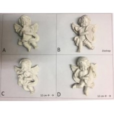 Calamita da Frigo Magnete Resina"SWEET ANGELS"ANGELI BIANCHI;Fridge Magnet Souvenir 