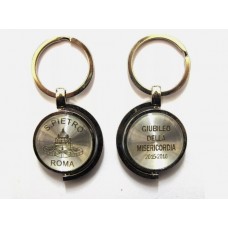 PORTACHIAVI SOUVENIR  "VATICANO JUBILEUM GIUBILEO SHINY ROLLING";JUBILEE KEYCHAIN FROM ITALY
