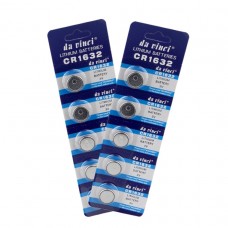 SET 5 BATTERIE CR1632 LITIO 3V;LITHIUM BATTERIES 3V 5PCS