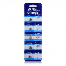 SET 5 BATTERIE CR1025 LITIO 3V;LITHIUM BATTERIES 3V 5PCS