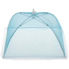 COPRI VIVANDE RIPIEGABILE BLU NYLON COPRIVIVANDE PER CIBI ANTI INSETTI E MOSCHE 