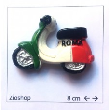 Calamita Magnete Frigo Fridge Magnets  ROMA- MOTORINO TRICOLORE