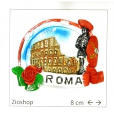 12 x Calamita Frigo Magnete Souvenir "ROMA- COLOSSEO GLADIATORE CON ROSA" Fridge Magnet  SOUVENIR Italy