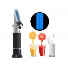 Rifrattometro Tester Portatile  0-32% Brix Birra Zucchero Vino Bevanda