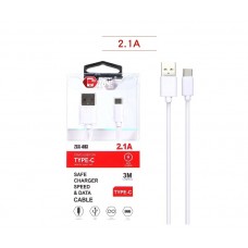 PHONE ZONE - CAVO USB A CONNETTORE 8 PIN LIGHTNING 2.1A 3 MT ZSX-401  