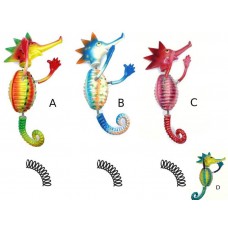 Calamita Magnete Frigo Cavalluccio Marino con molla Fridge Magnets Seahorse
