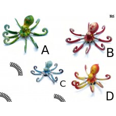 SIMPATICA CALAMITA PIOVRA PICCOLA A MOLLA VARIE COLORAZIONI. OCTOPUS MAGNETS