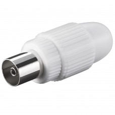 CONNETTORE SPINOTTO FEMMINA PER CAVO ANTENNA DVB-T2 DIY