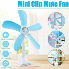 VENTILATORE A PINZA 5 PALE RIMOVIBILI DOPPIO SNODO DA SCRIVANIA,TAVOLO,CASA,UFFICIO SPINA  IT