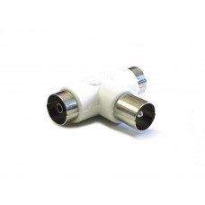 Sdoppiatore per Antenna TV dvb-t2 Connettori Coassiale 1 Maschio-Male 2 Femmina-Female