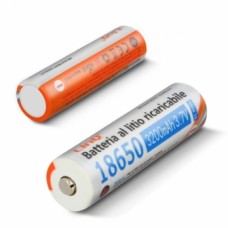 SET DI 2 BATTERIE AL LITIO RICARICABILE18650 3200mAh 3,7V 11.8Wh