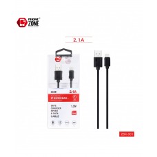 CAVO ALTA QUALITA' TPE  USB COMPATIBILE LIGHTNING IPHONE IPAD 1,5Mt 2.1 A