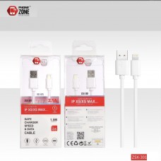 PHONE ZONE - CAVO LIGHTNING USB 1.5Mt 2.1A ZSX-301  