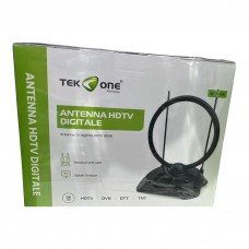 Antenna Attiva TV Amplificata Per Digitale Terrestre DTT DVB-T VHF UHF FULL HD 38dBi