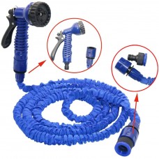30 METRI TUBO ESPANDIBILE ANNAFFIATORE DA GIARDINO PISTOLA POMPA FLESSIBILE MAGICO