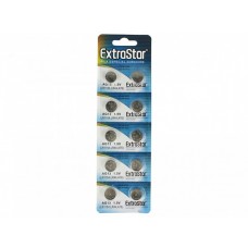 EXTRASTAR BATTERIA A BOTTONE AG13, LR44, 357, SR44, A76 ALKALINE BATTERY 1,5V