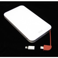 POWER BANK SLIM 6000mAh MICRO USB CON ADATTATORE LIGHT IPHONE IPAD