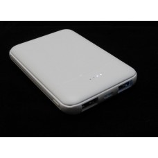 MINI POWER BANK SLIM 6500mAh 2 USB OUTPUT
