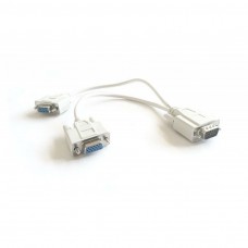 CAVO SDOPPIATORE VGA 1M/2F 3+6 DA 30cm CON FILTRO FERRITE