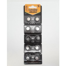 EXTRASTAR BATTERIA A BOTTONE AG9, LR936, LR45, 194 ALKALINE BATTERY 1,5V