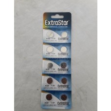 EXTRASTAR BATTERIA A BOTTONE AG8 LR1121, LR55, 191 ALKALINE BATTERY 1,5V