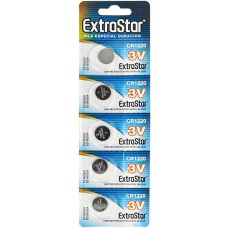 EXTRASTAR BATTERIA A BOTTONE CR1220 LITHIUM BATTERY 3V