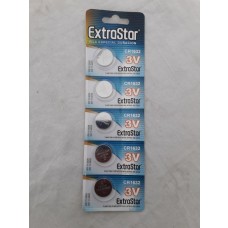 EXTRASTAR BATTERIA A BOTTONE CR1632 LITHIUM BATTERY 3V