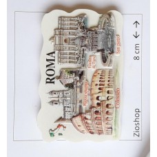 Calamita Frigo Magnete Souvenir ROMA Monumenti Misti  Fridge Magnet 