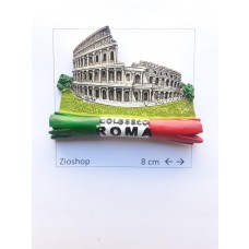 Calamita Magnete Frigo Souvenir Roma Colosseo Tricolore fridge magnets Rome COLOSSEO 4132