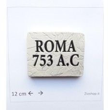 Calamita Frigo Magnete Souvenir ROMA 753 A.C. Fondazione Natale Rome Italy Fridge Magnet