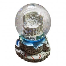 PALLA DI NEVE IN VETRO MONUMENTO ROMA COLOSSEO SNOWBALL FROM ROME 