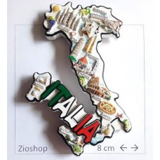 Calamita da Frigo Magnete Souvenir Resina "ROMA TARGA ROMA CAPUT MUNDI" Fridge Magnet