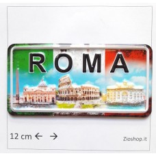Calamita Magnete Frigorifero Fridge Magnets Print Stampe 3D Alto Rilievo Souvenir Roma 5234 12*6cm circa