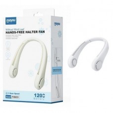 MAYOU VENTILATORE A COLLO A 3 VELOCITA' 1200mAh YH0051 – BIANCO - INDOSSABILE AL COLLO - RICARICABILE
