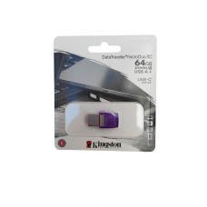 KINGSTON PENDRIVE DATATRAVELER MICRODUO 3C USB/TYPE-C 200Mb/s R USB A/C USB 3.2 DA 64GB DTDUO3CG3/64GB