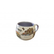 TAZZA ROTONDA PER LA CUCINA CON MANICO Tazza da cappuccino in ceramica ROMA 5690