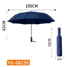 OMBRELLO AUTOMATICO GRANDE SOLE PIOGGIA YG-08159 APERTO 105 * 62 cm