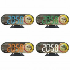 GAOSIIO SVEGLIA DA TAVOLO DIGITALE LED MIRROR CLOCK CON DISPLAY BICOLORE DS-3827LW