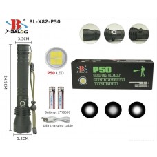 X-BALOG SUPER TORCIA TATTICA LED ZOOM RICARICABILE BL-X82-P50  