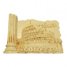 Souvenir From Italy Calamita Frigo Fridge Magnets COLONNA E COLOSSEO EFFETTO MARMO 6381