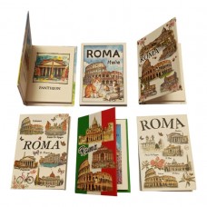 Calamita Frigo Magnete Souvenir Roma A FORMA DI LIBRICINO GUIDA  6421