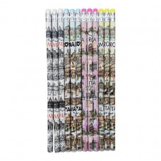 Set 12 Matite Matita Souvenir Ricordo Viaggio Italia Roma Pencils Rome Italy 6444